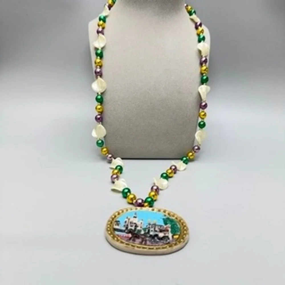 Vintage Mardi Gras Beads New Orleans Necklace 26